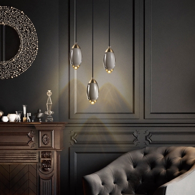 Messing kristallen hanglamp