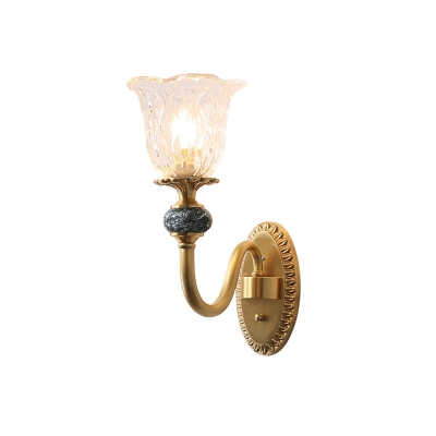 Glazen keramische wandlamp