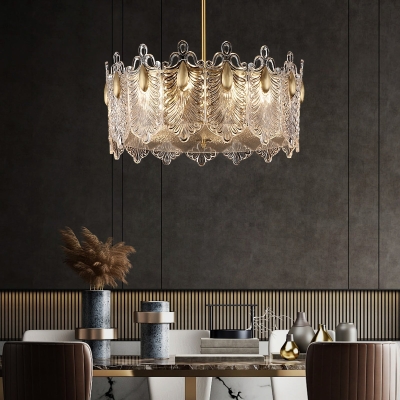 Decoratief patroon glazen ronde kroonluchter
