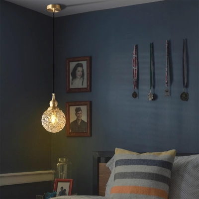 Kalebas glazen hanglamp