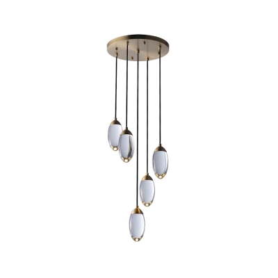 Messing kristallen hanglamp