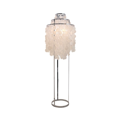 Vintage schelpenvloerlamp