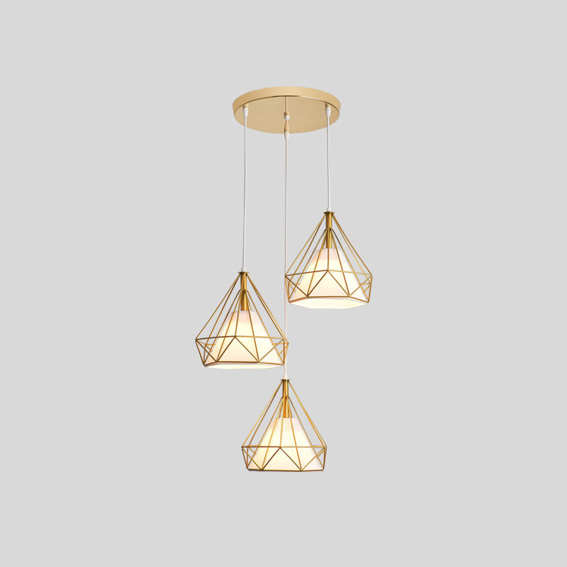 Diamanten kooi hanglamp