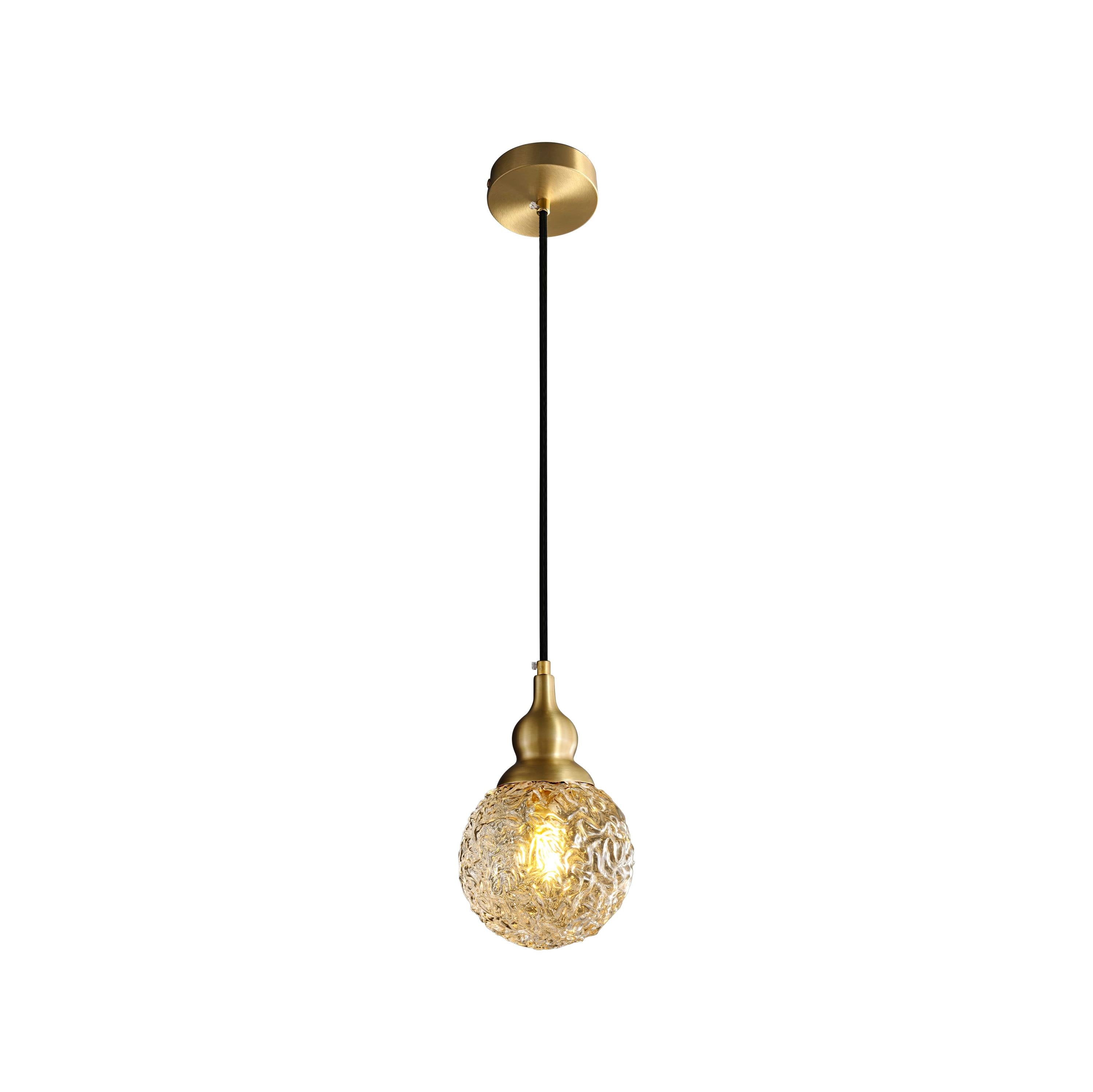 Kalebas glazen hanglamp
