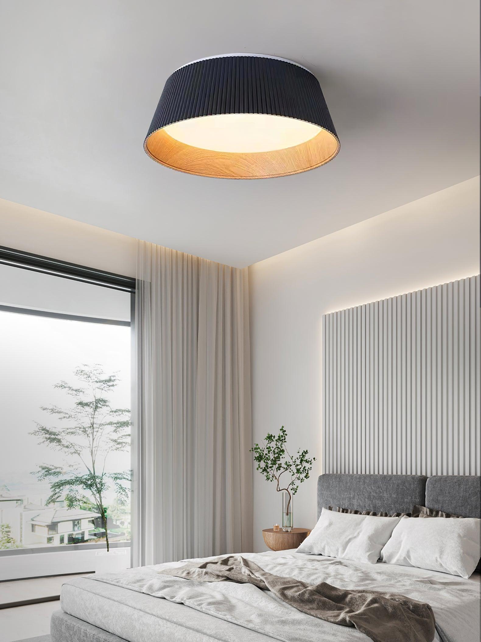 Geribbelde plafondlamp