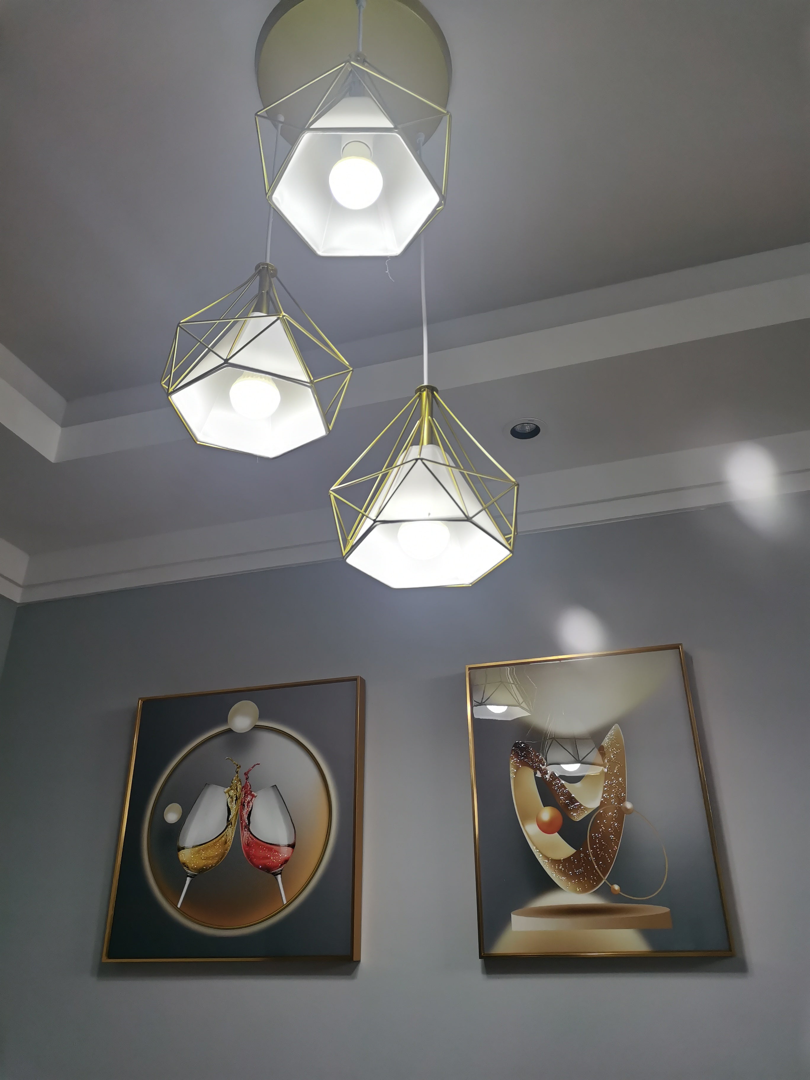 Diamanten kooi hanglamp