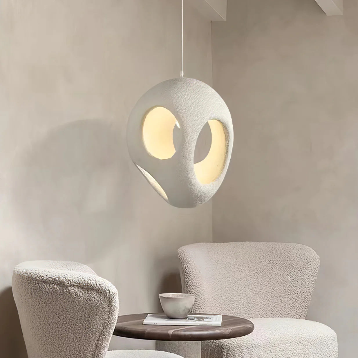 Hanglamp van polystyreen