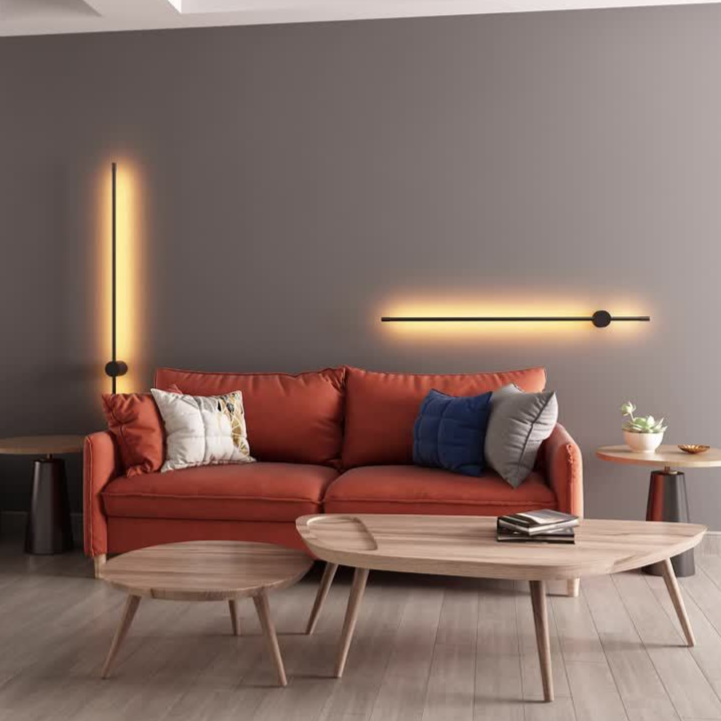 Scandinavische eenvoud lineaire wandlampen