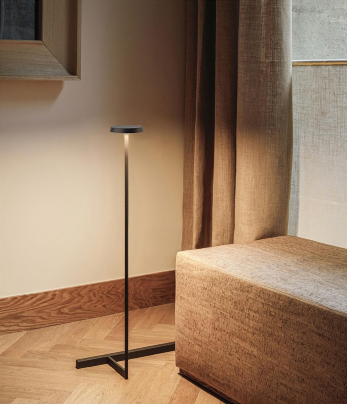 Platte vloerlamp