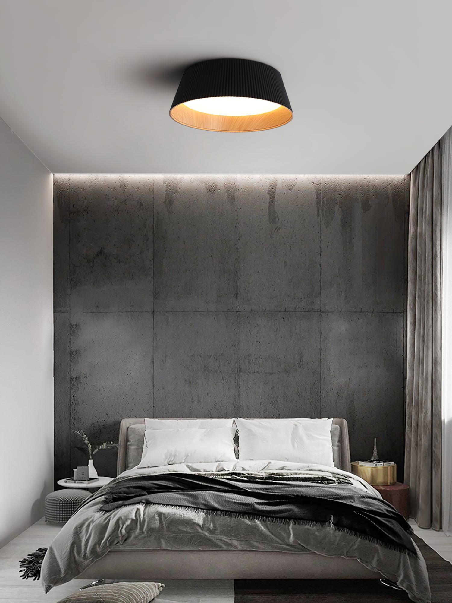 Geribbelde plafondlamp