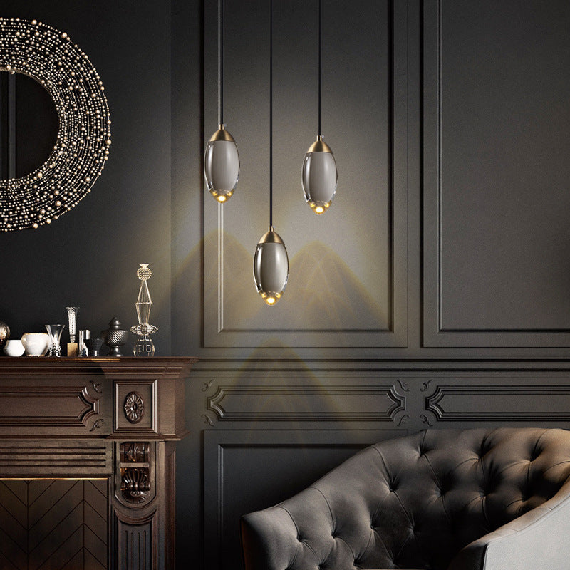 Messing kristallen hanglamp