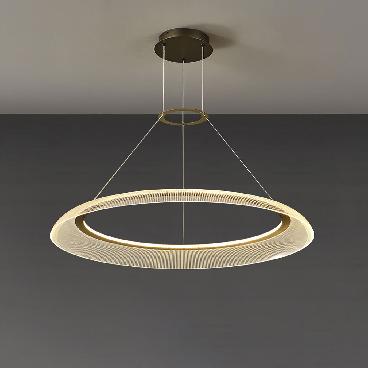 Afgestudeerde cirkelkroonluchter | Art Deco ronde kroonluchter