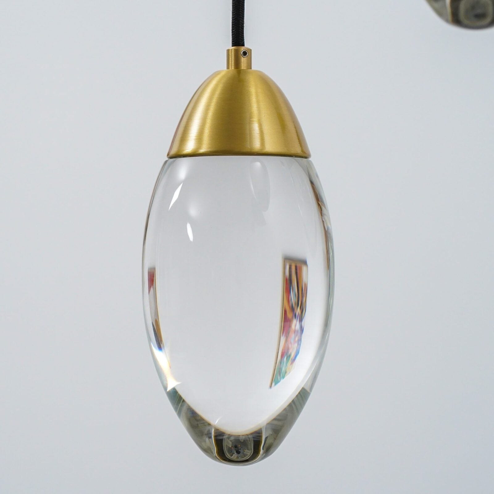 Messing kristallen hanglamp