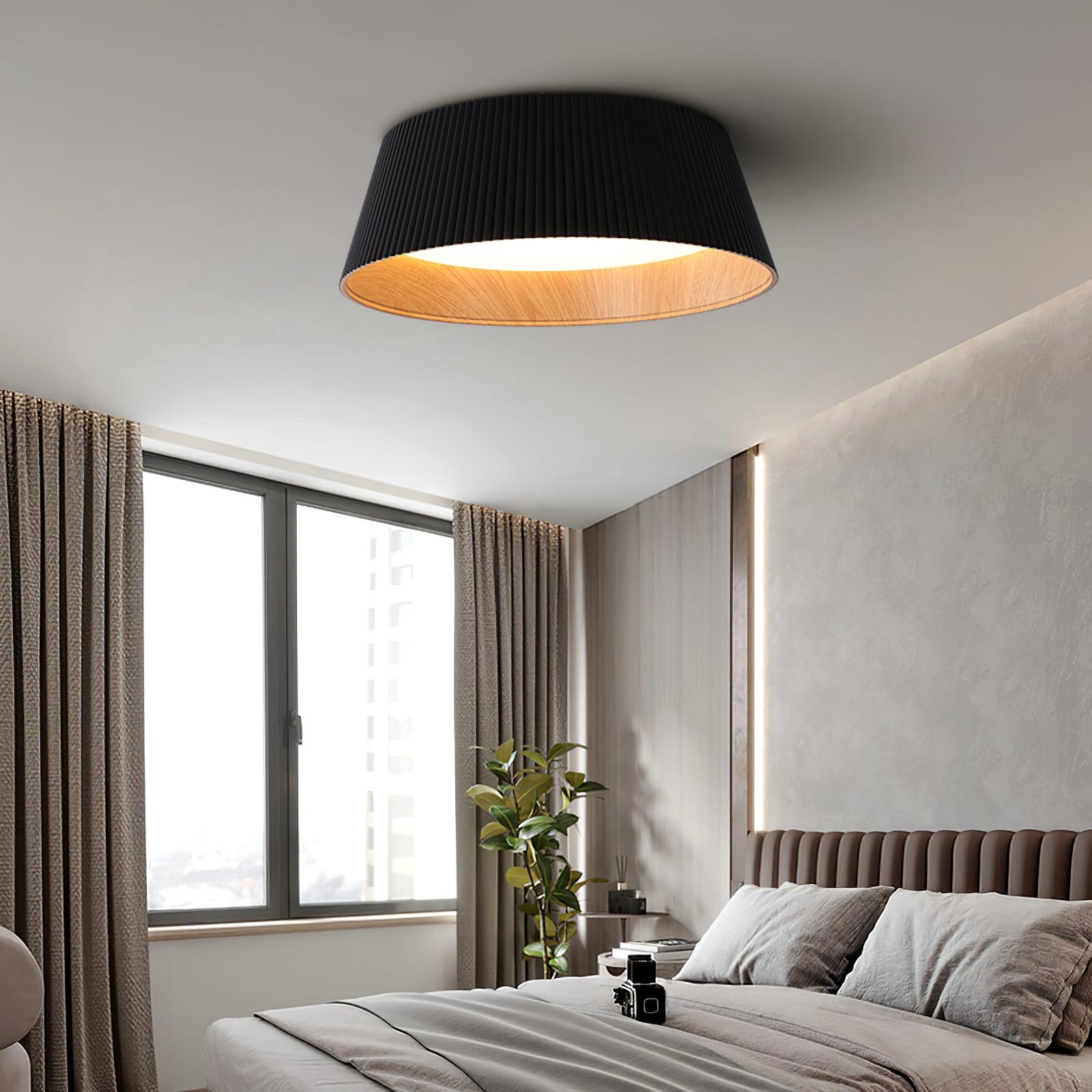 Geribbelde plafondlamp