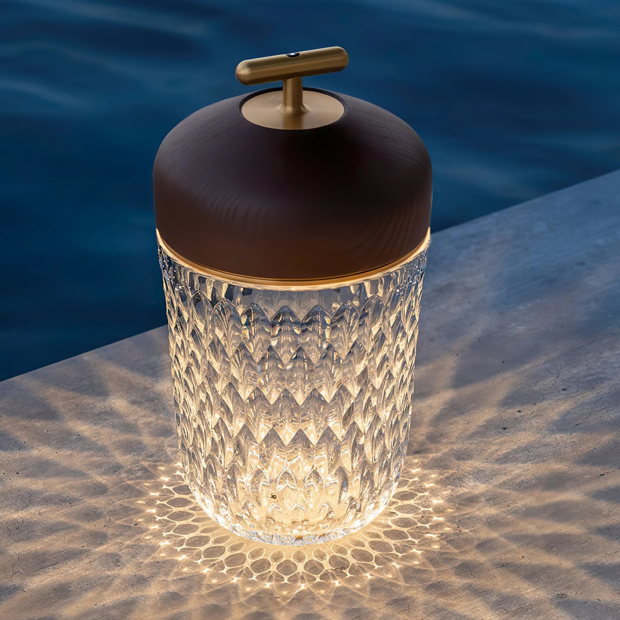 Kristallen Folia draagbare lamp