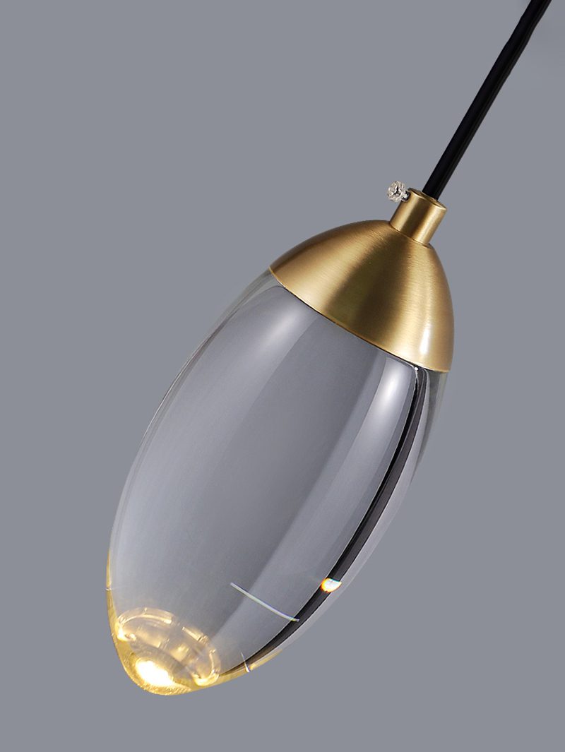 Messing kristallen hanglamp