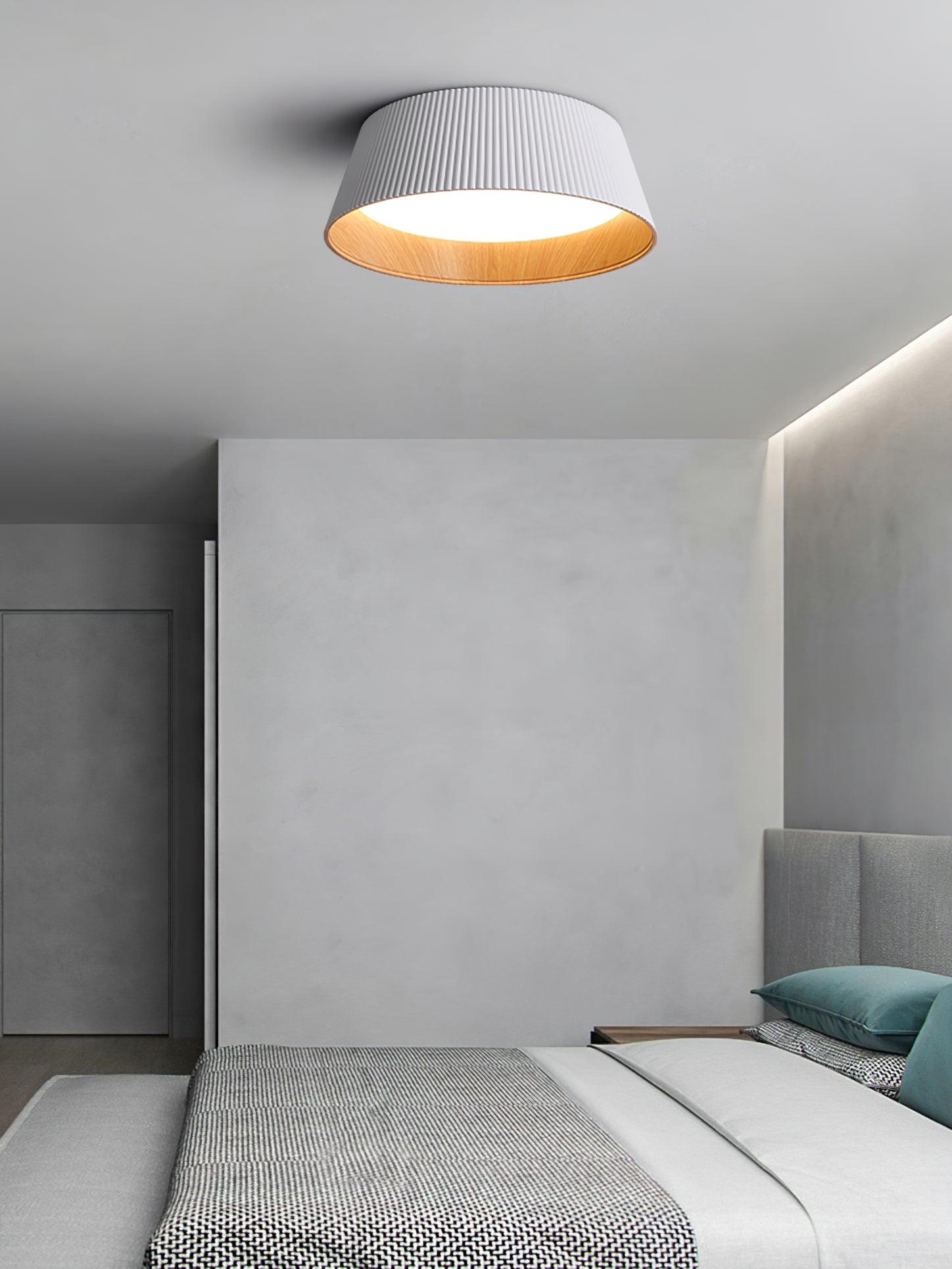 Geribbelde plafondlamp