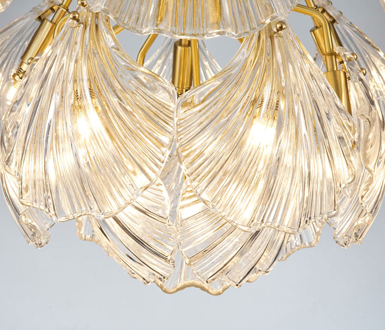 Geribbelde Shell-plafondlamp