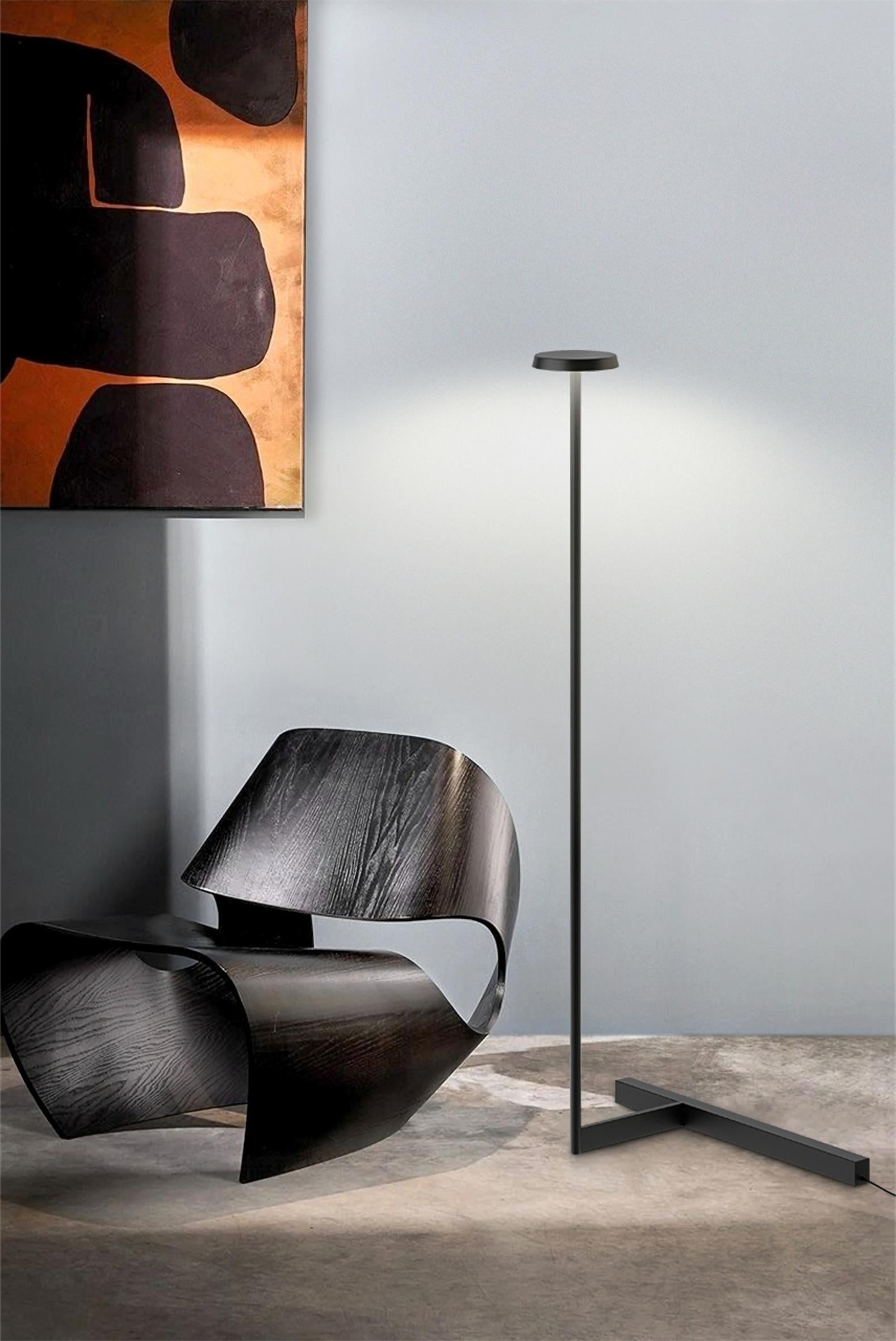 Platte vloerlamp