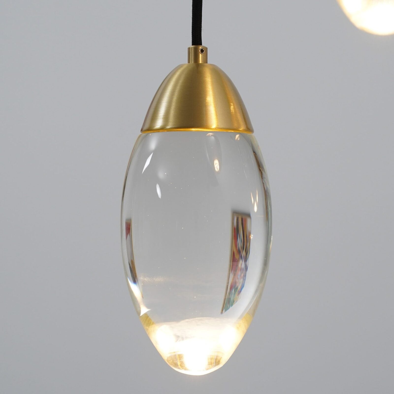 Messing kristallen hanglamp