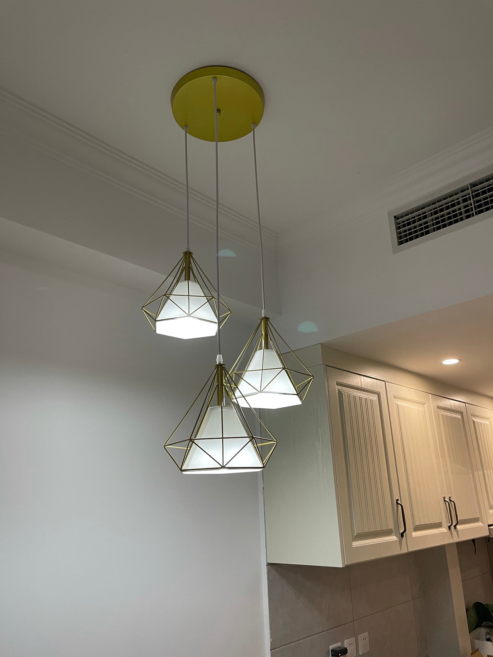 Diamanten kooi hanglamp