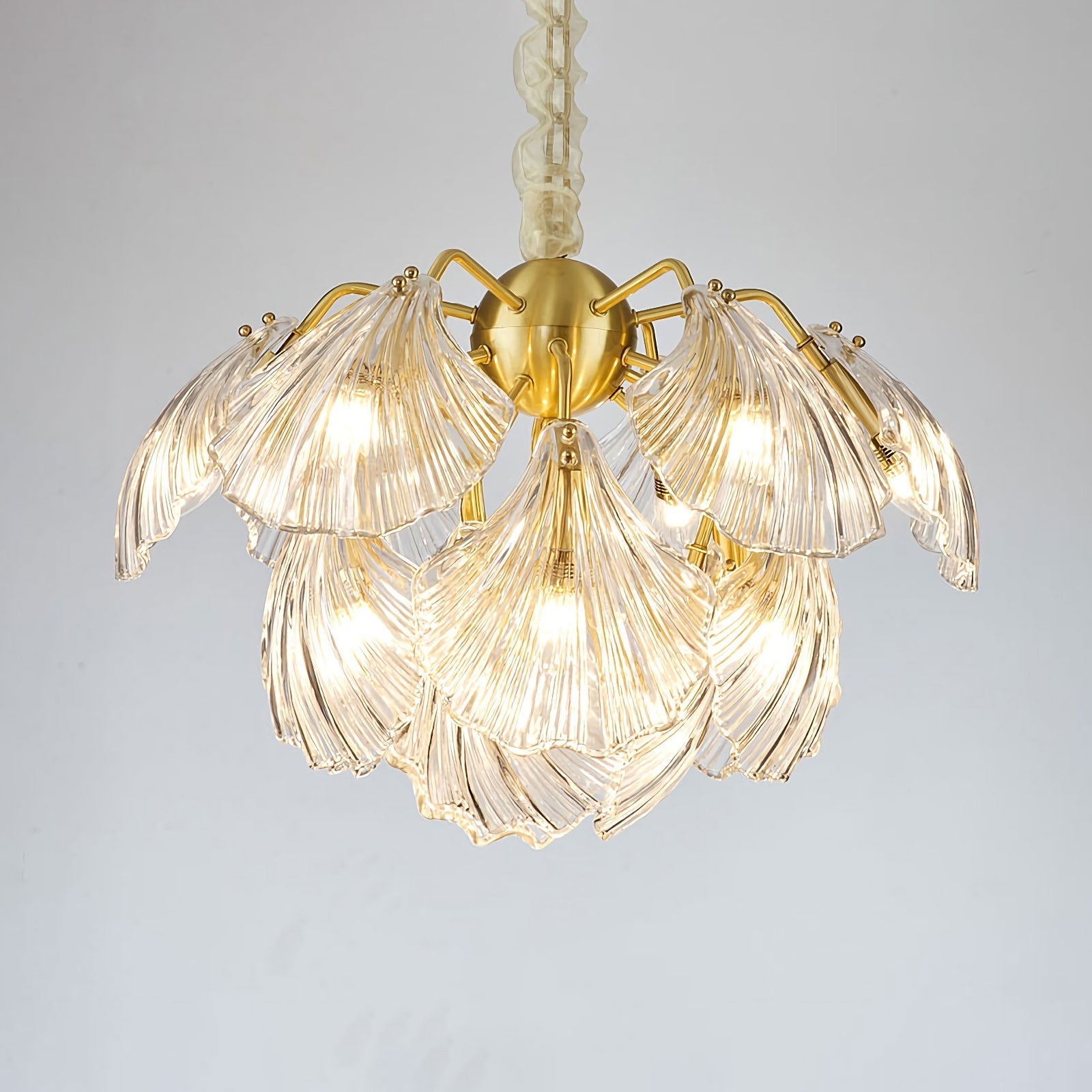 Geribbelde Shell-plafondlamp