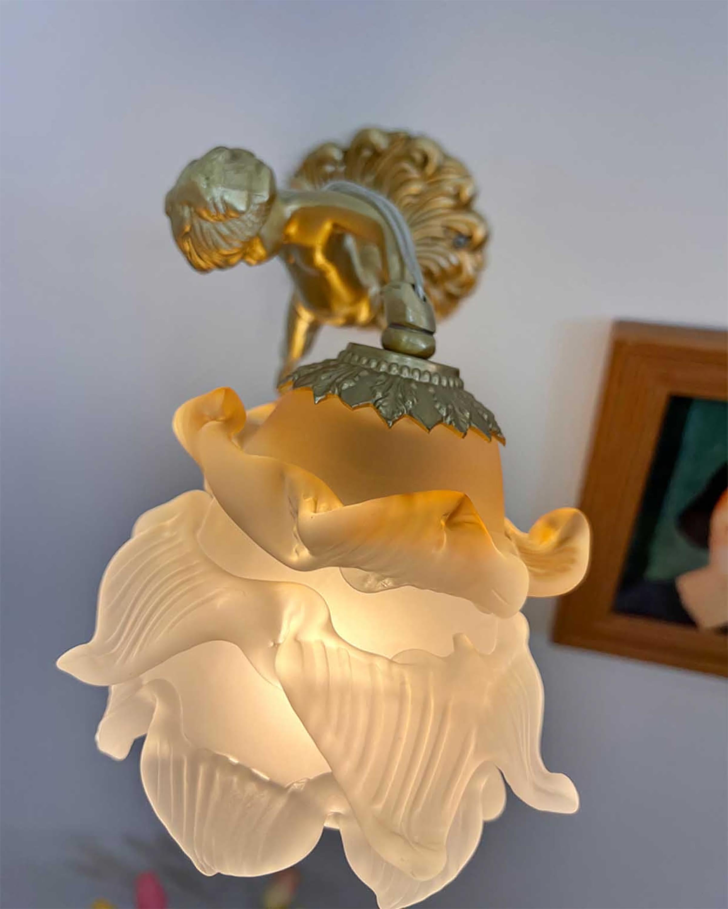 Engel wandlamp