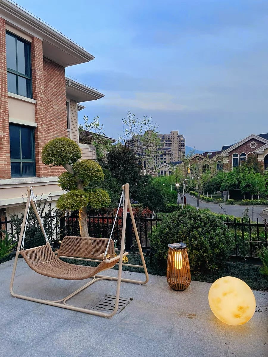 Tuin rotan vloerlamp