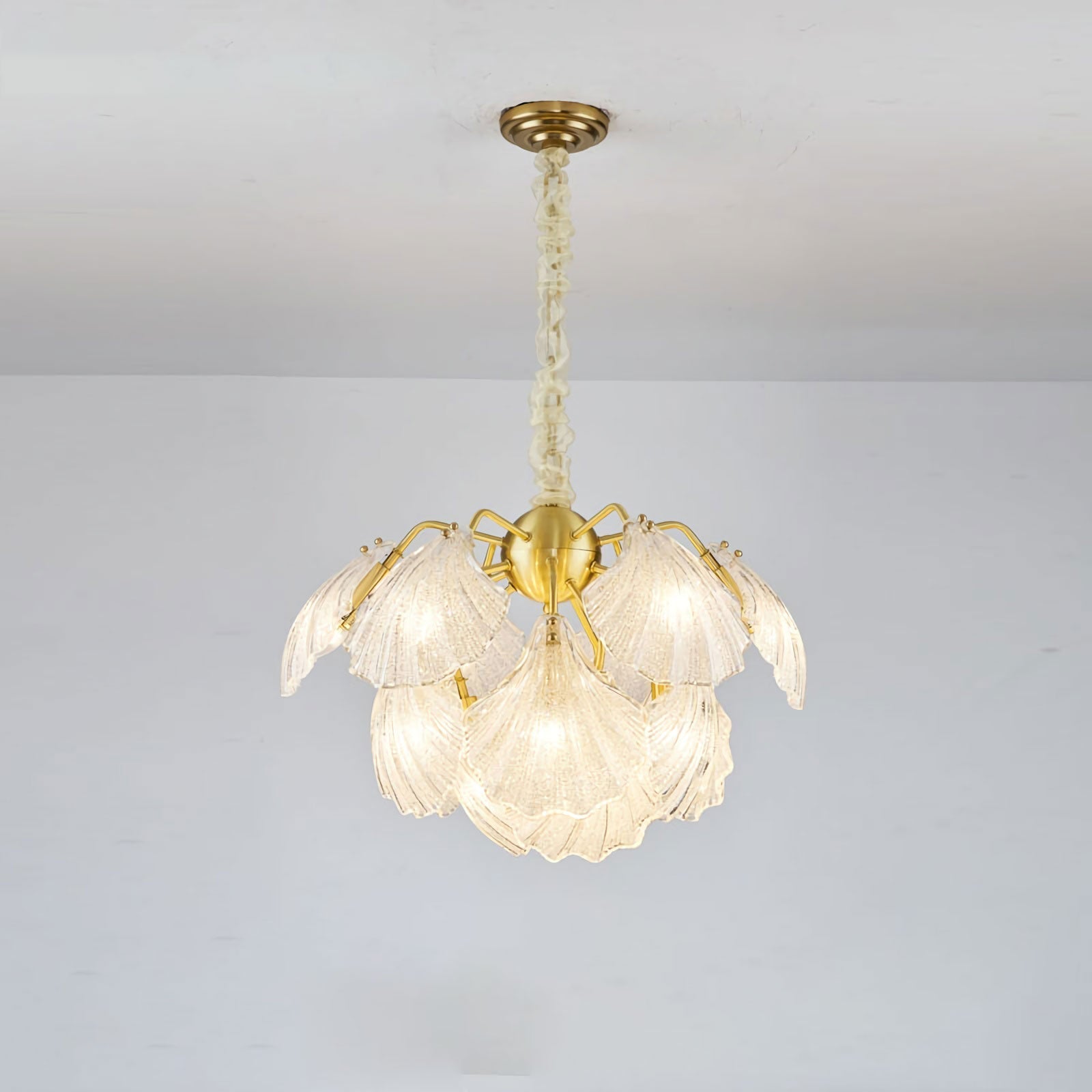 Geribbelde Shell-plafondlamp