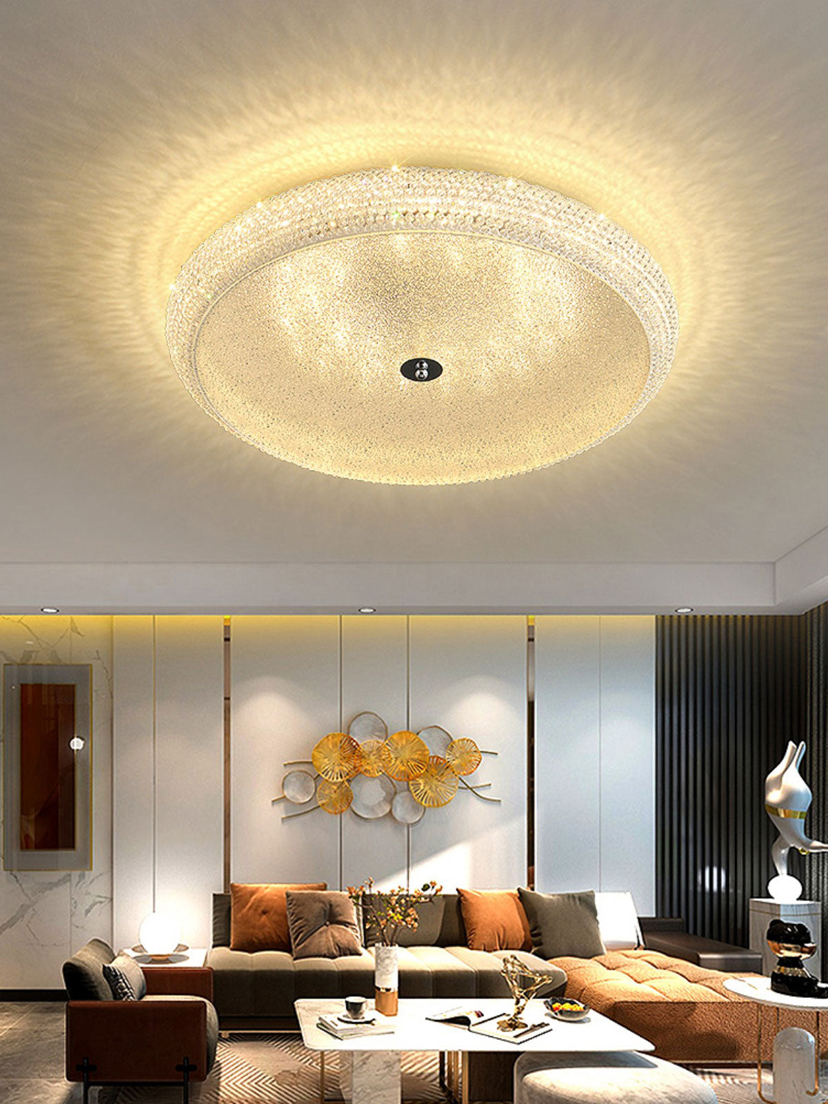 Kristallen plafondlamp