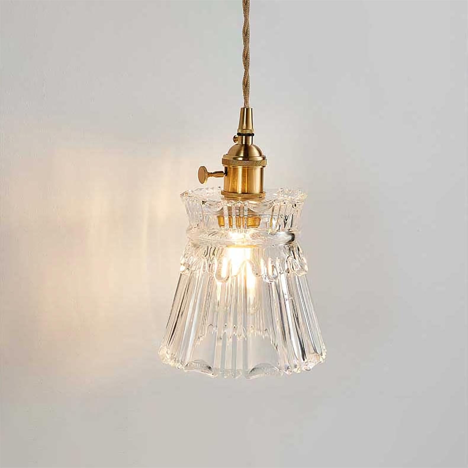 Noordse glazen wandlamp