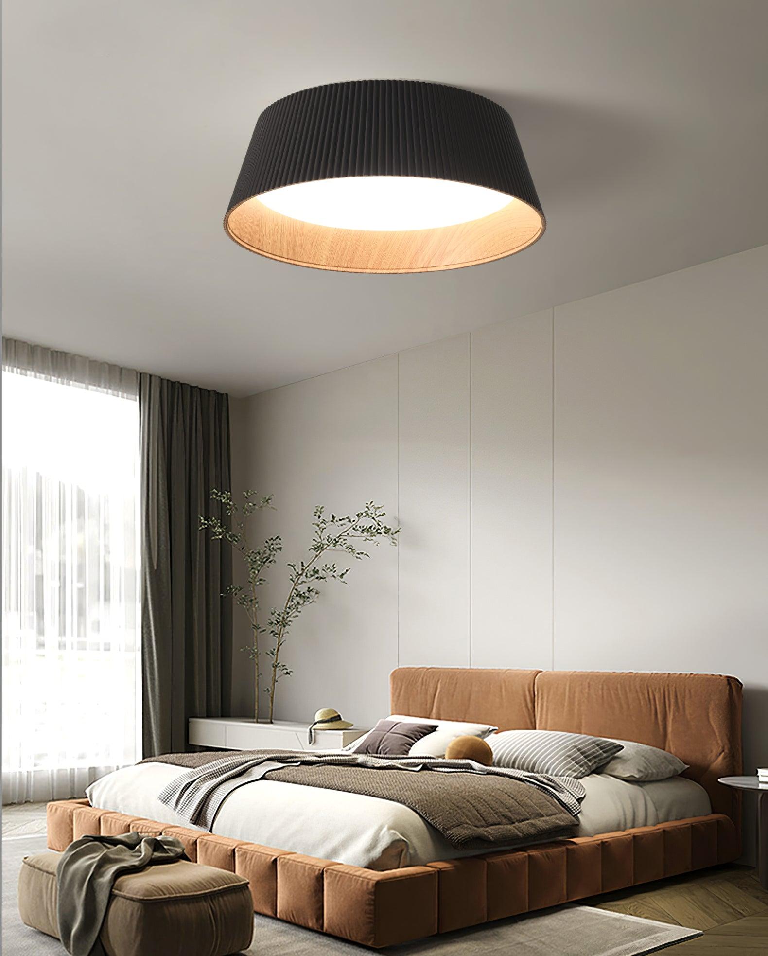 Geribbelde plafondlamp