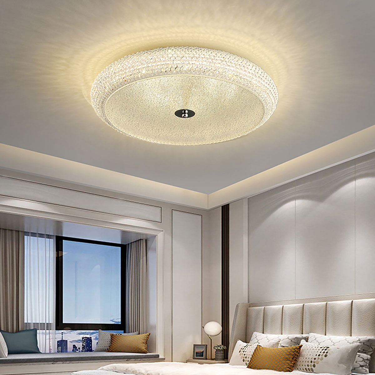 Kristallen plafondlamp