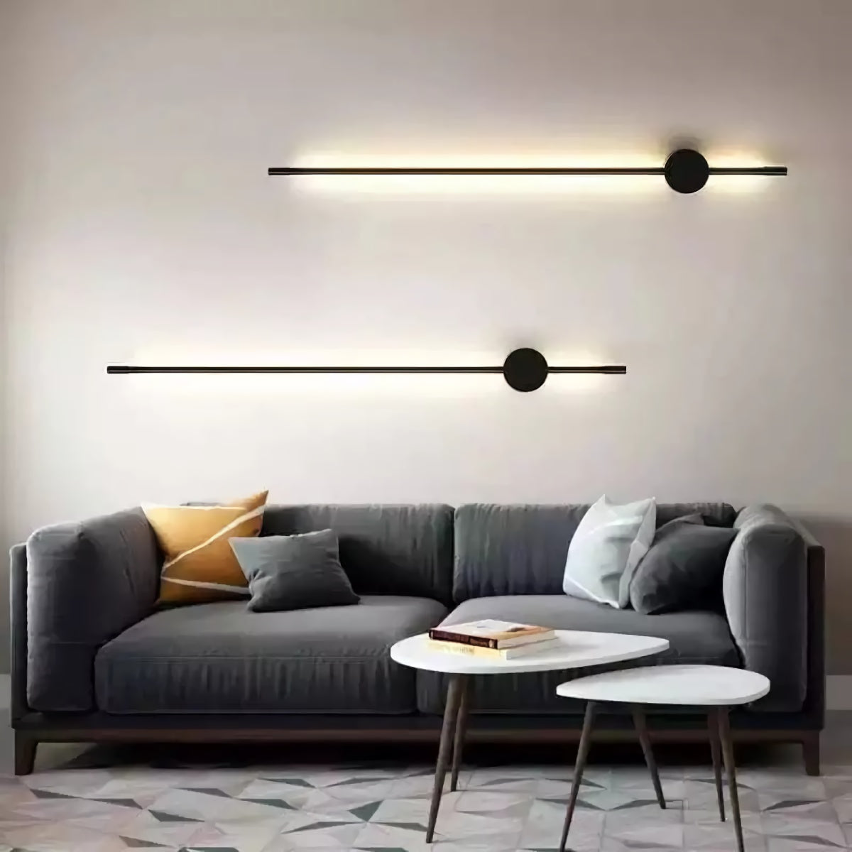 Scandinavische eenvoud lineaire wandlampen