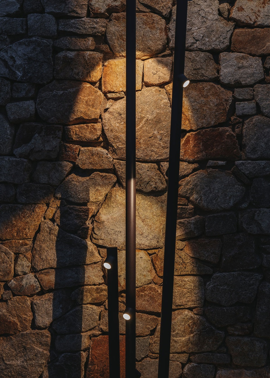 Bamboe buitenvloerlamp