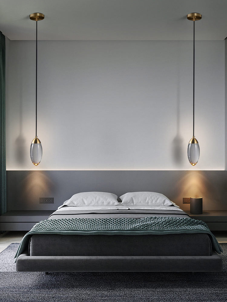 Messing kristallen hanglamp