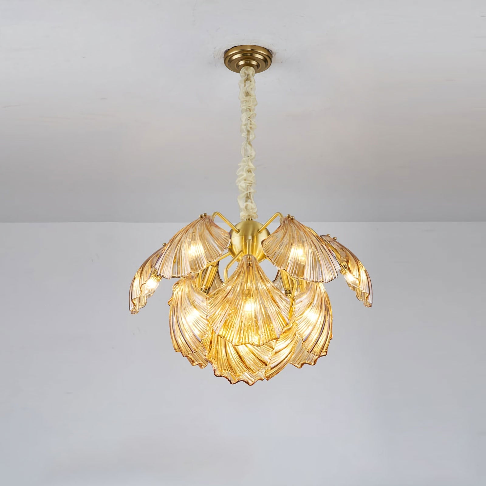 Geribbelde Shell-plafondlamp