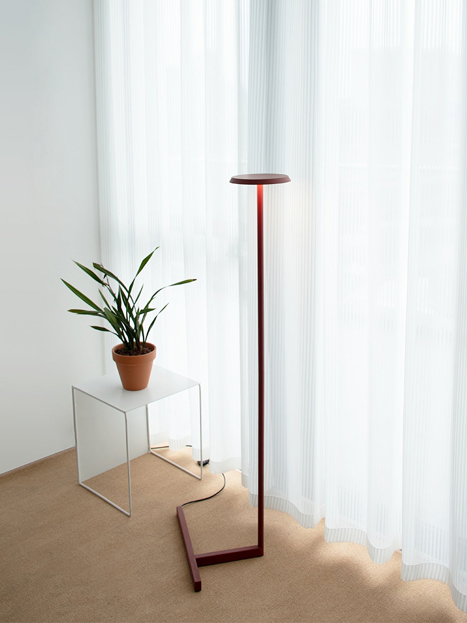 Platte vloerlamp