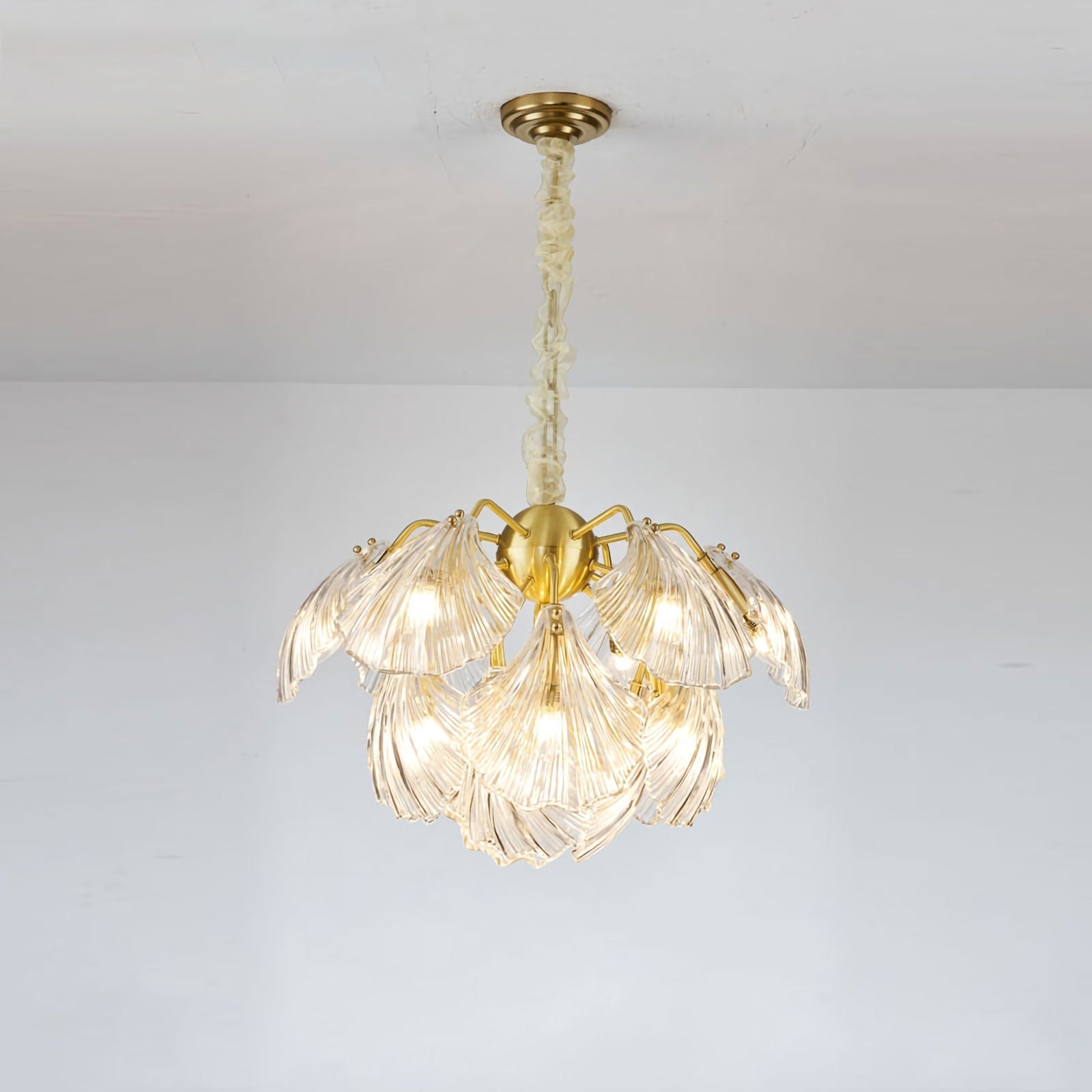 Geribbelde Shell-plafondlamp