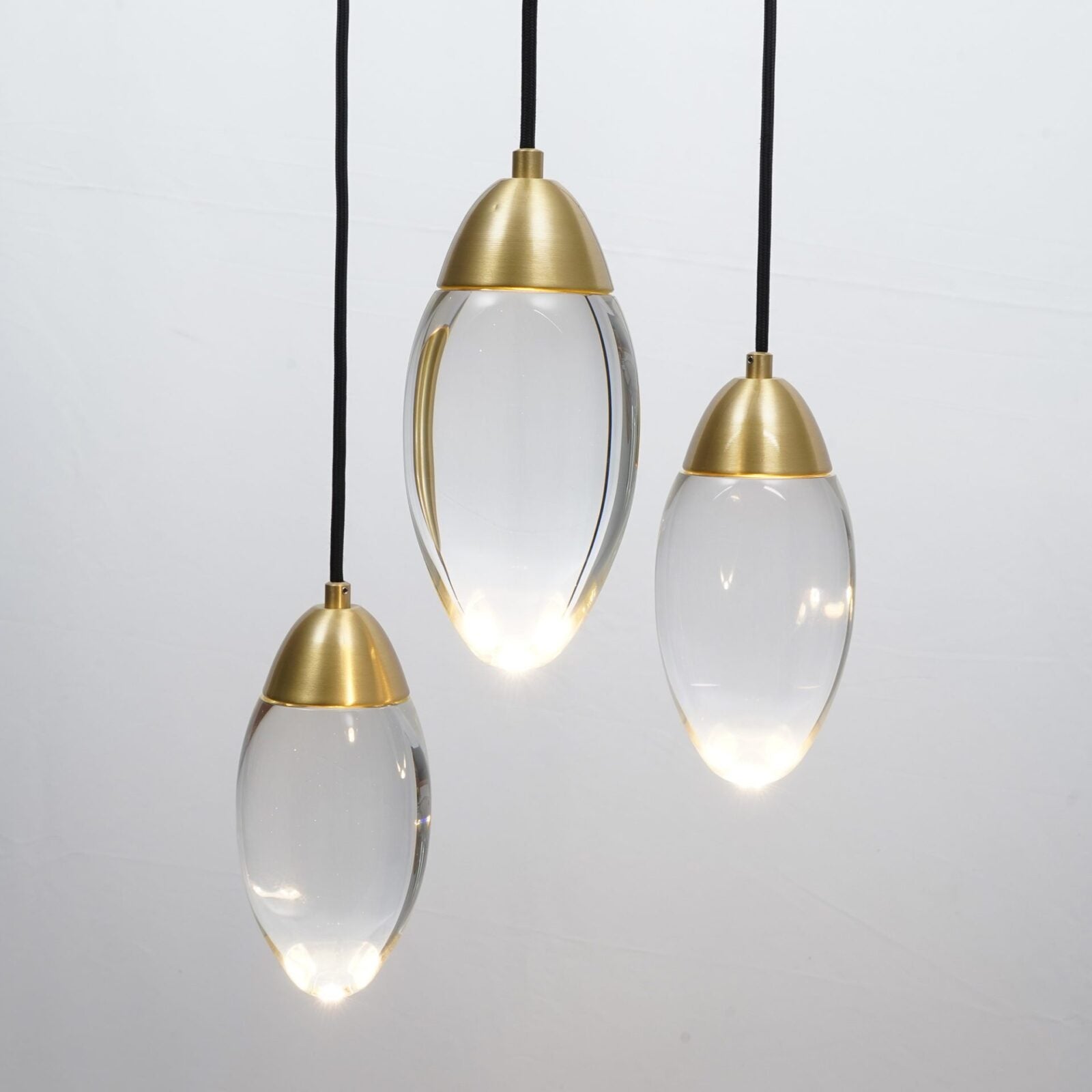 Messing kristallen hanglamp