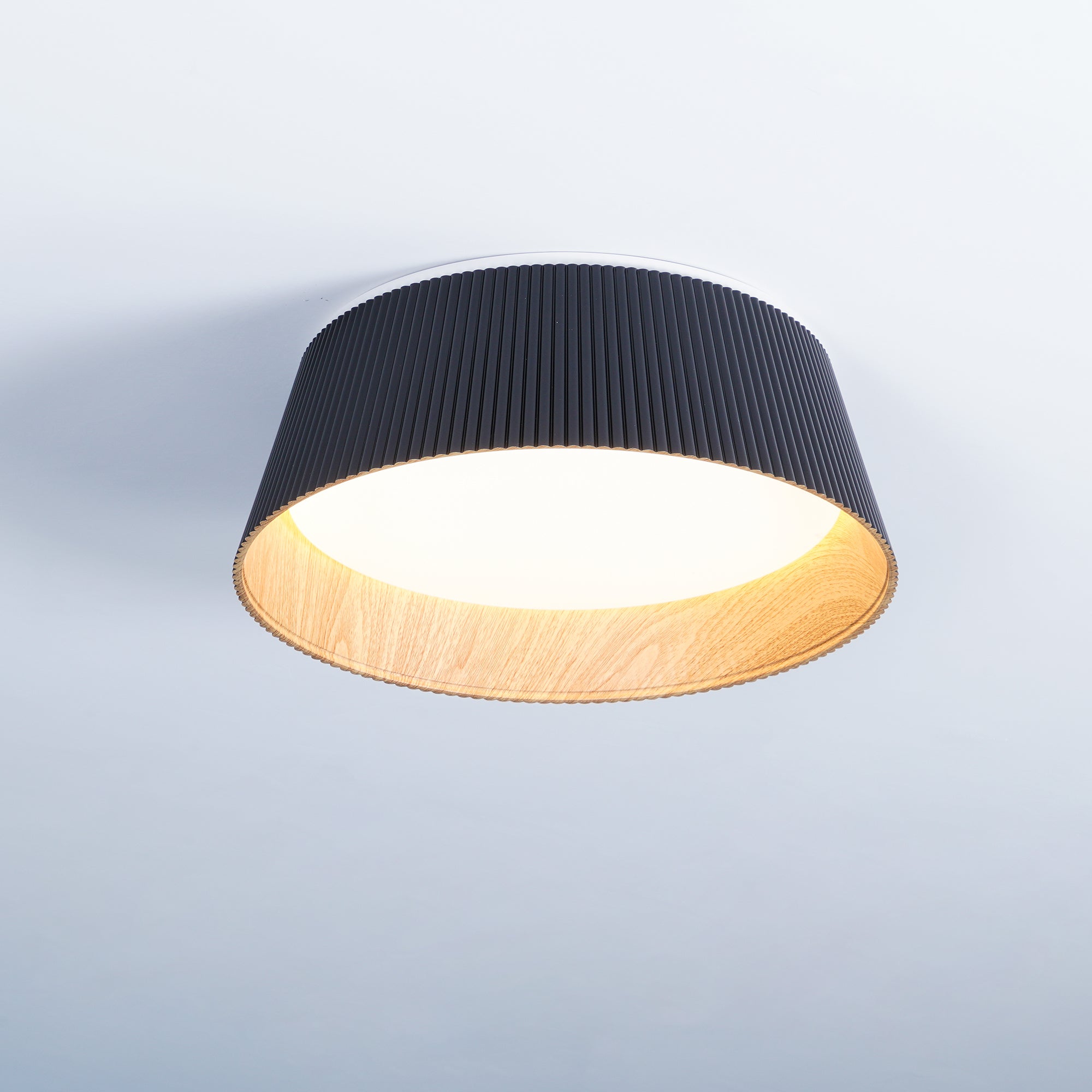 Geribbelde plafondlamp