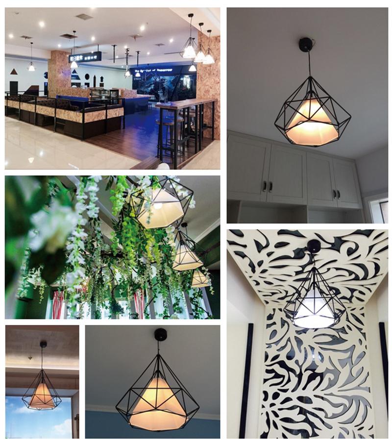 Diamanten kooi hanglamp