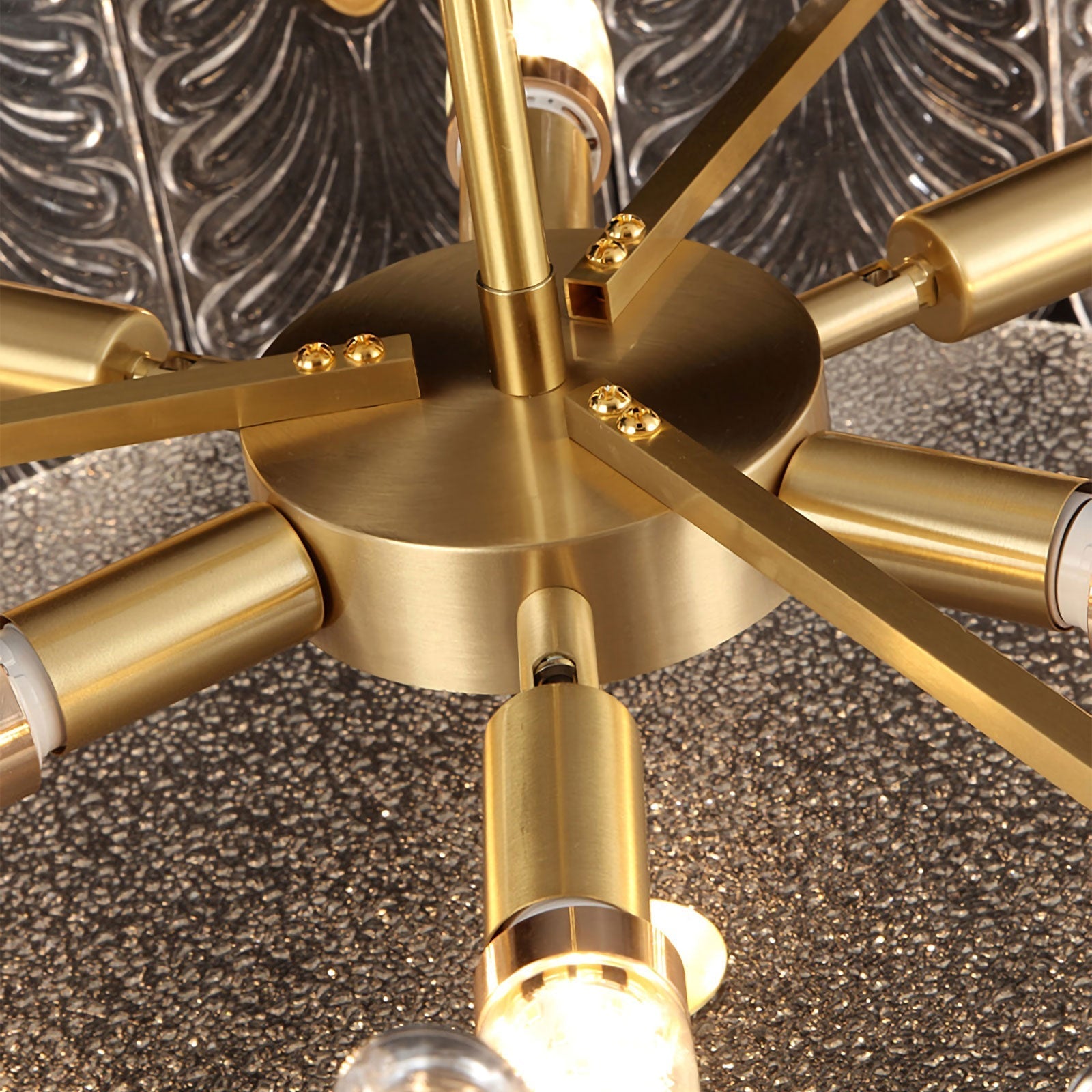 Decoratief patroon glazen ronde kroonluchter