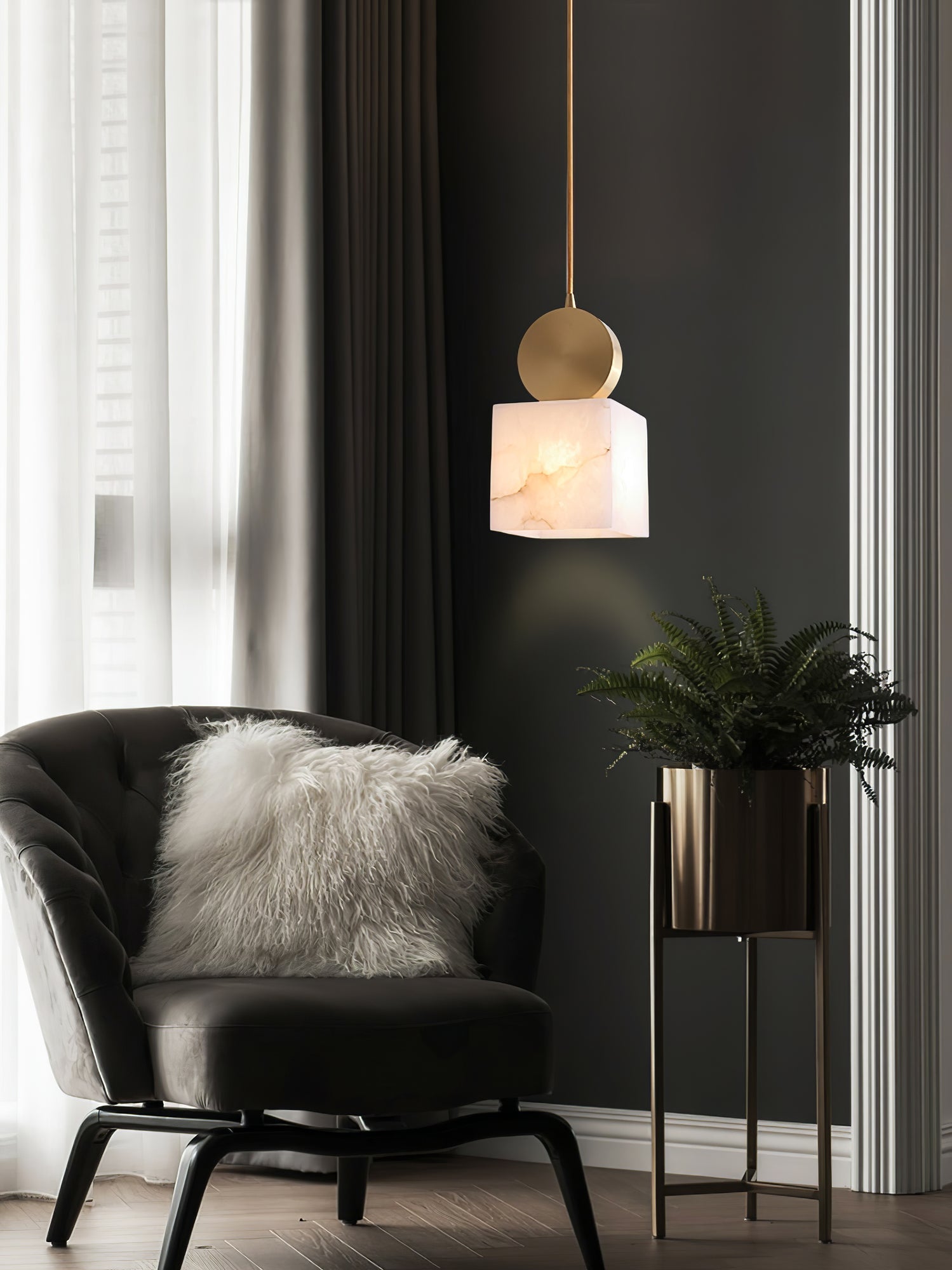Etruskische marmeren hanglamp