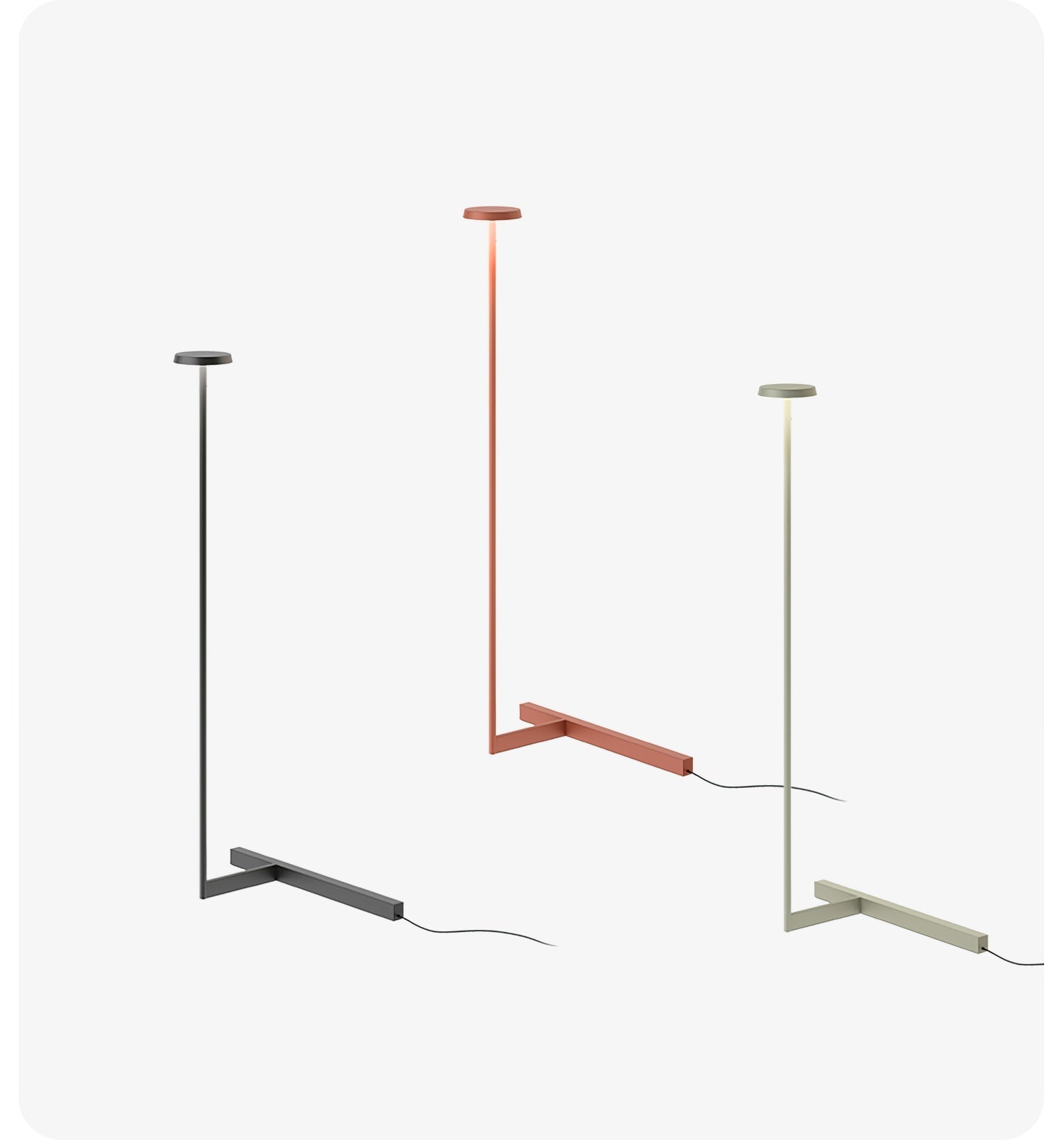 Platte vloerlamp