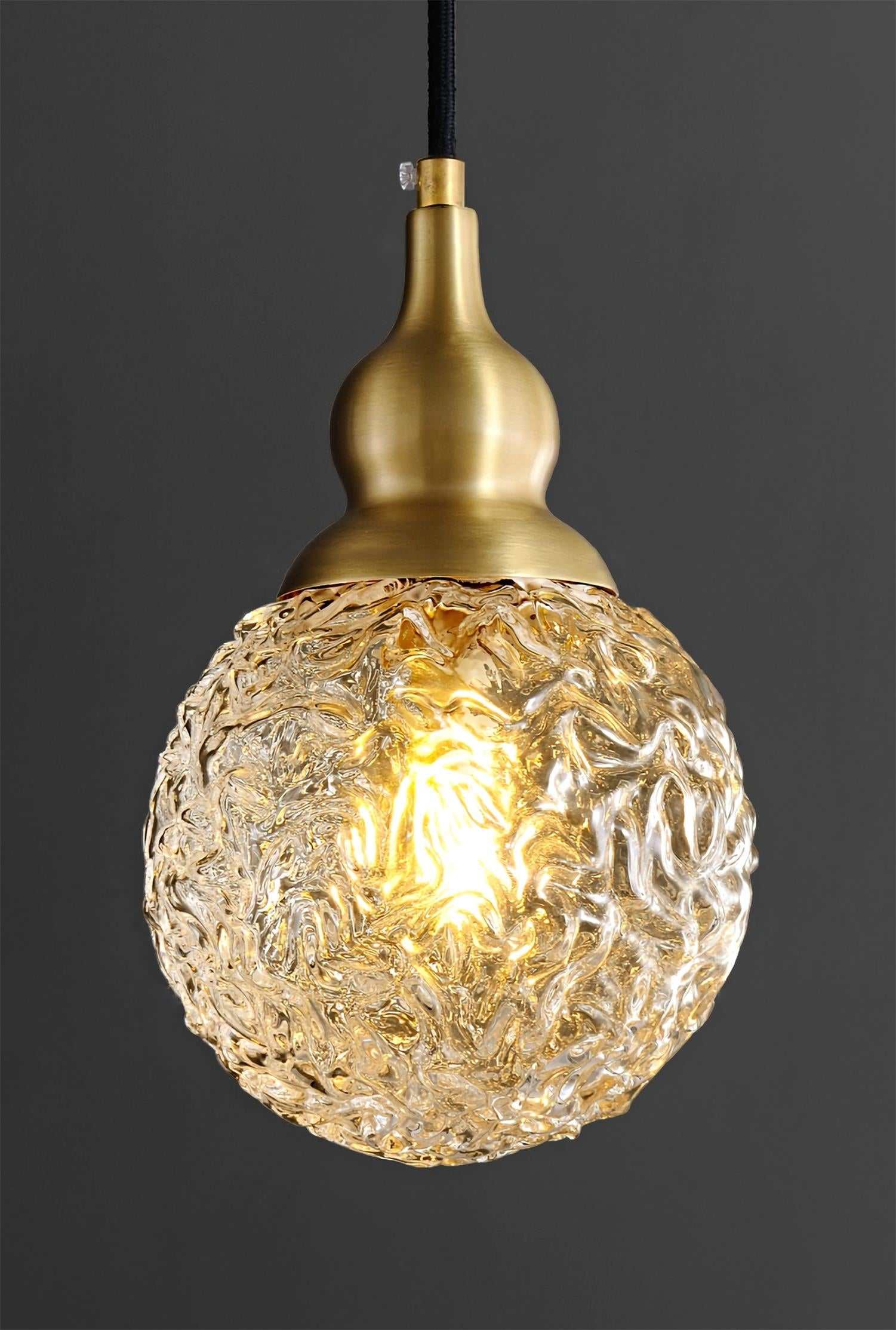Kalebas glazen hanglamp