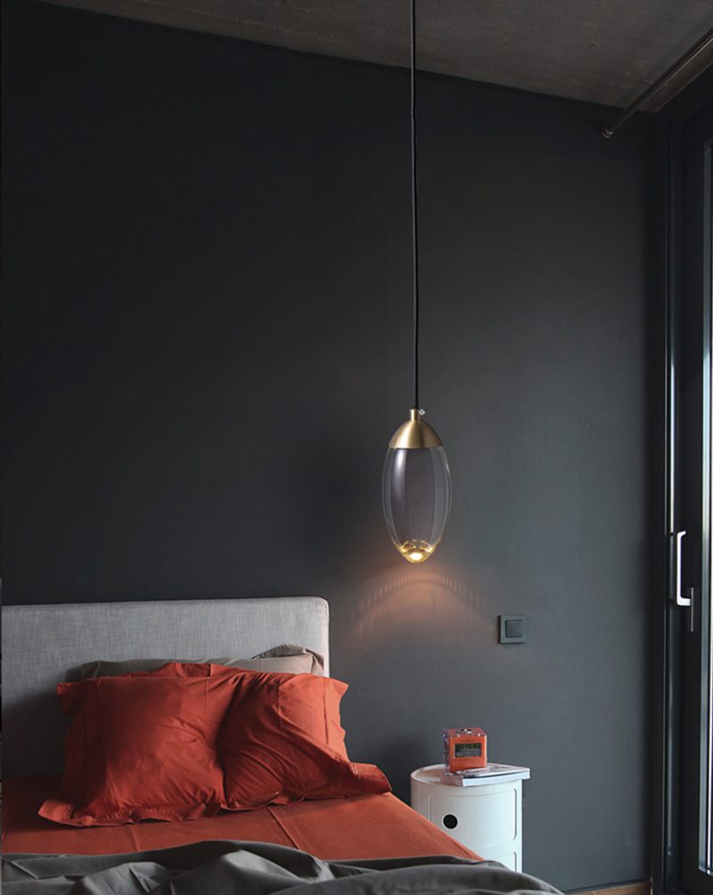 Messing kristallen hanglamp