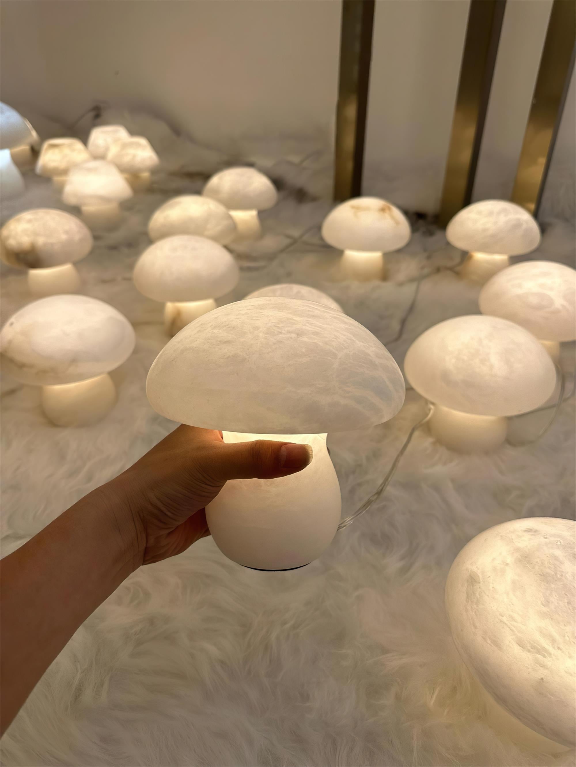 Cloud Stone Paddestoel Tafellamp