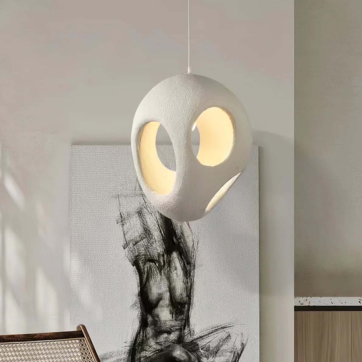 Hanglamp van polystyreen