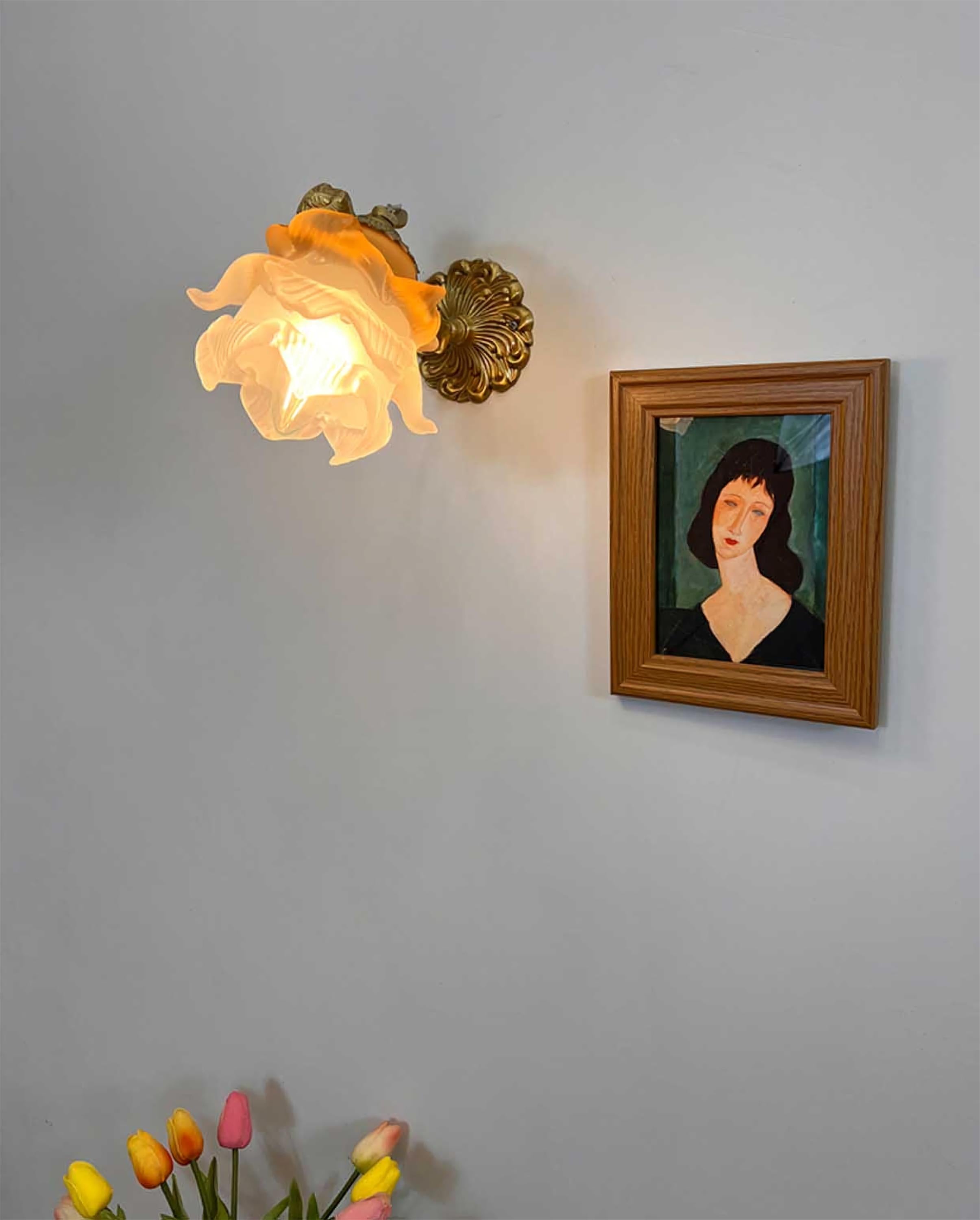 Engel wandlamp